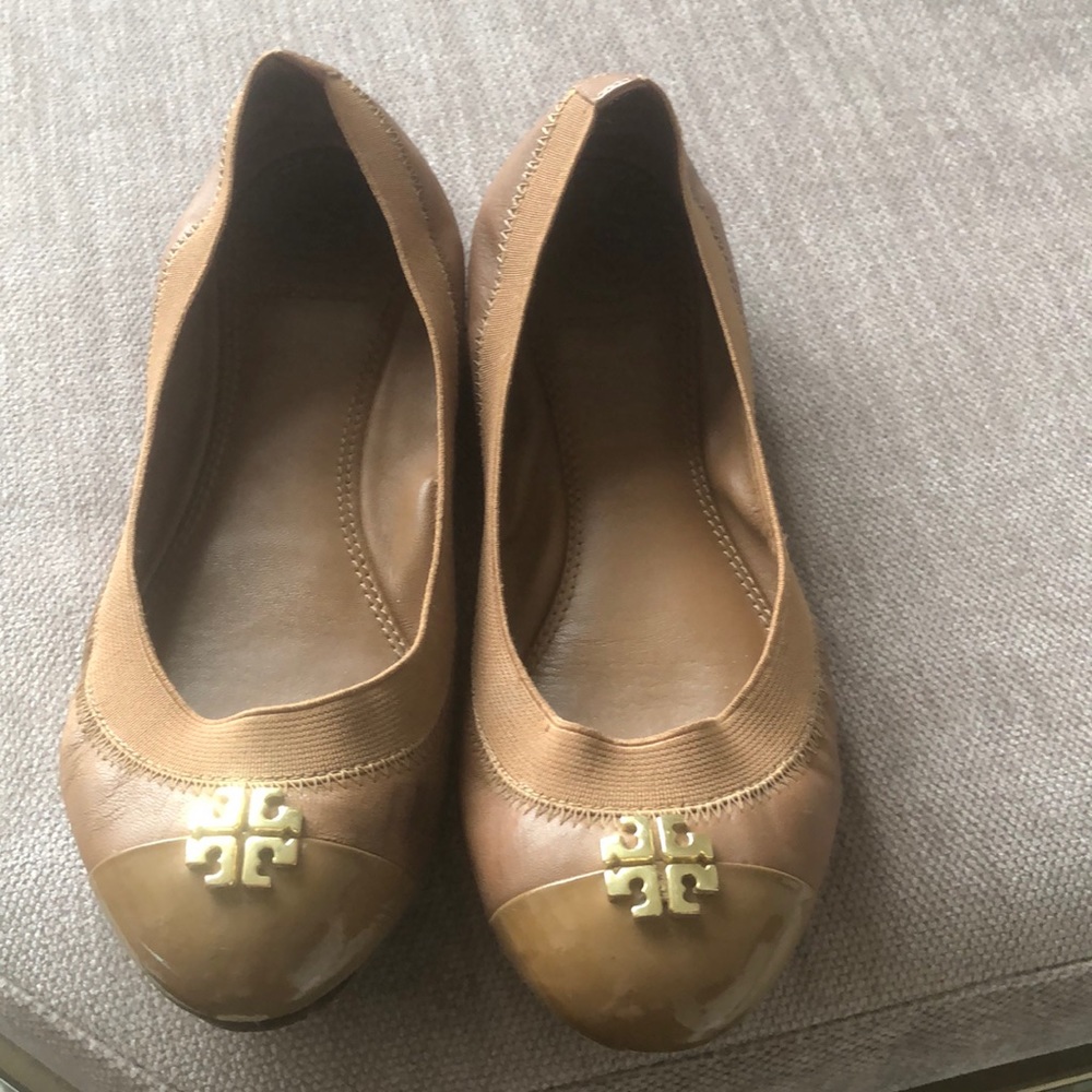 Tory Burch Jolie ballet flats in brown, size 5.5